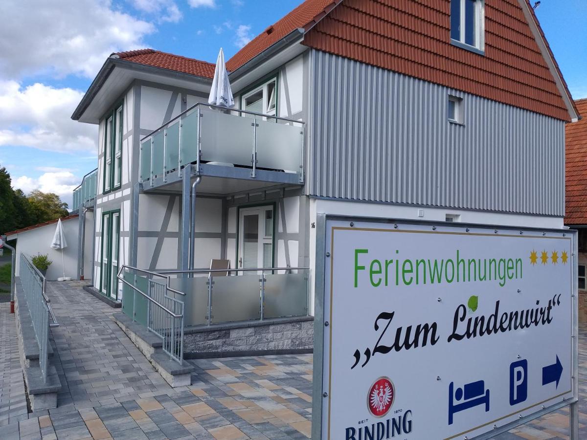 Ferienwohnungen Zum Lindenwirt オーバーヴェーザー エクステリア 写真